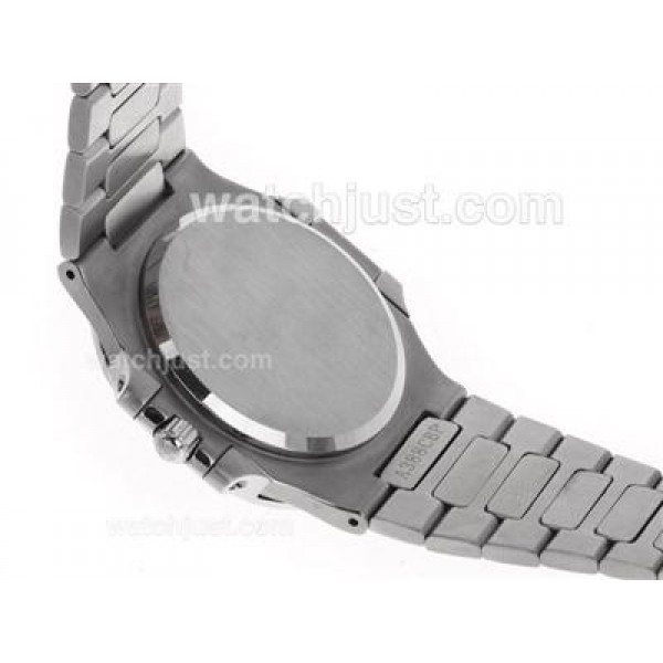 Patek Philippe Nautilus Swiss ETA 2836 Movement Diamond Bezel with Blue Dial S/S
