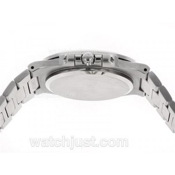 Patek Philippe Nautilus Swiss ETA 2836 Movement Diamond Bezel with Gray Dial S/S