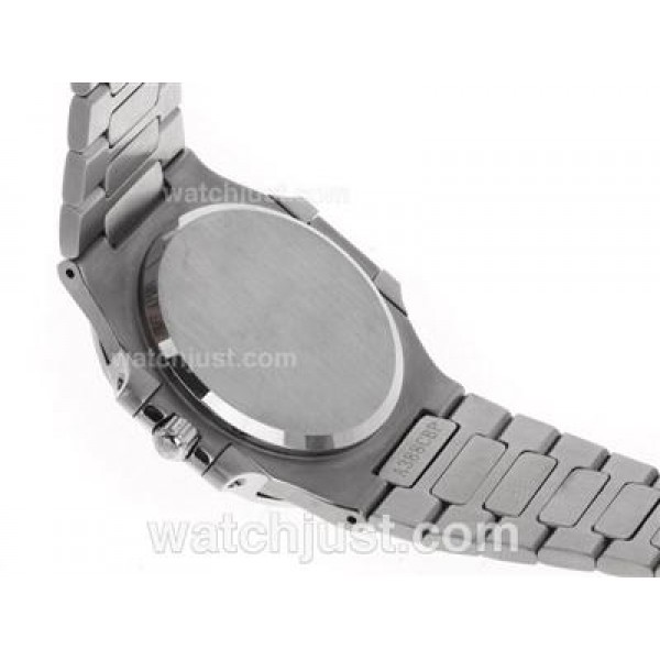 Patek Philippe Nautilus Swiss ETA 2836 Movement Diamond Bezel with Gray Dial S/S