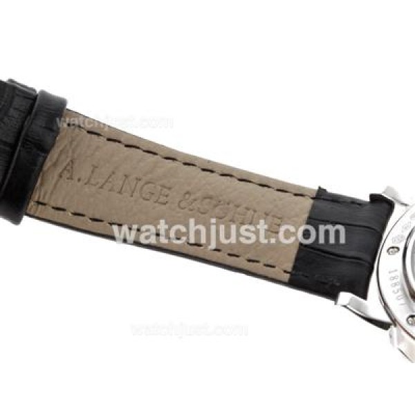 A.Lange & Sohne Classic Manual Winding with White Dial-Leather Strap