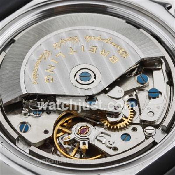 Breitling Chronomat B01 Swiss Valjoux 7750 Movement Roman Markers with Bugundy Red Dial-Rubber Strap