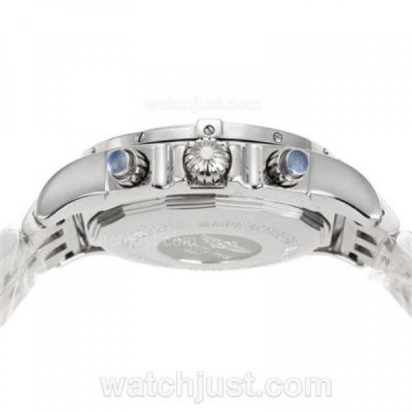 Breitling Chronomat B01 Swiss Valjoux 7750 Movement Stick Markers with Blue Dial S/S