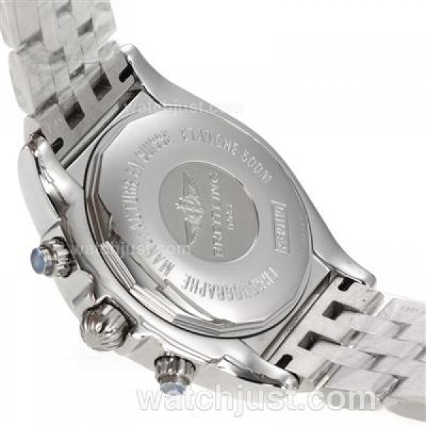 Breitling Chronomat B01 Swiss Valjoux 7750 Movement Stick Markers with Blue Dial S/S