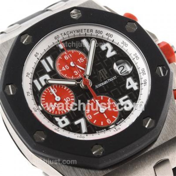 UK Swiss Made Replica Audemars Piguet Royal Oak Offshore Chrono Asia Valjoux 7750 Movemen with Full Titanium Case-Tour Auto Limited Edition