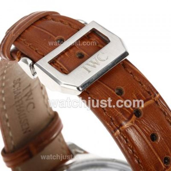 UK Best Fake IWC Portuguese F.A Jones Working Tourbillon Power Reserve Manual Winding with White Dial Watches For Sale