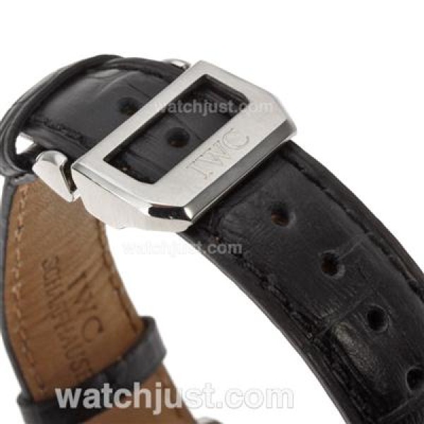 UK Top Quality Replica IWC Portuguese F.A Jones Working Tourbillon Power Reserve Manual Winding with Black Dial