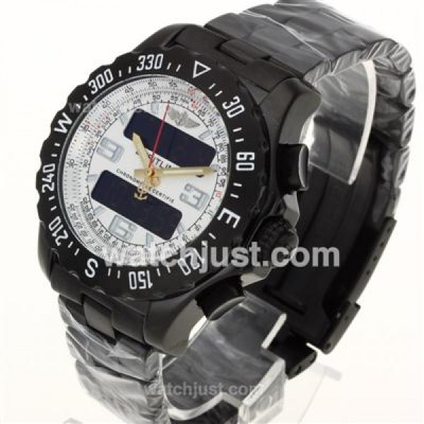 Breitling Emergency Digital Player Full PVD with White Dial