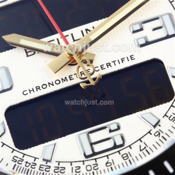 Breitling Emergency Digital Player Full PVD with White Dial