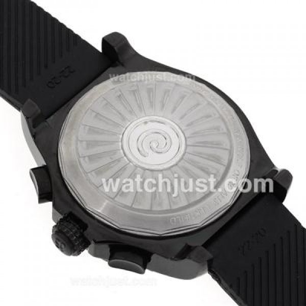 Breitling Emergency Digital Player PVD Case with Gray Dial-Rubber Strap