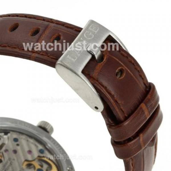 A.Lange & Sohne Classic Tourbillon Manual Winding with White Dial-Leather Strap
