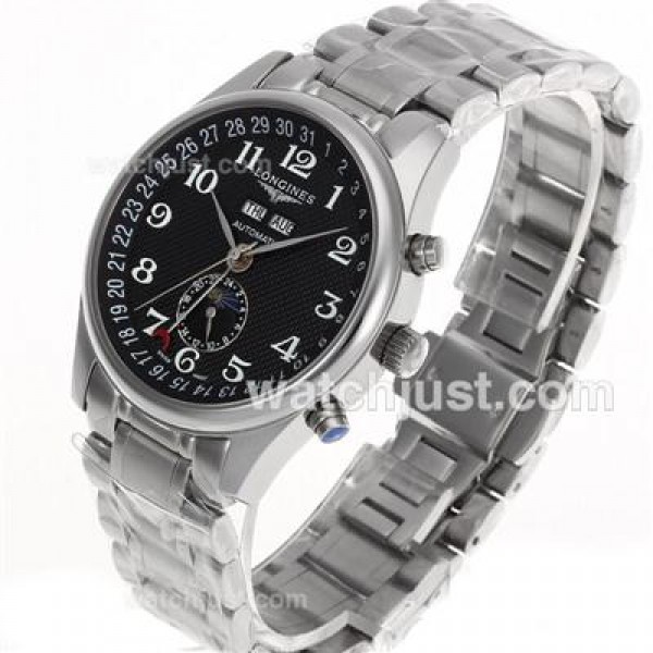 Longines Master Collection Automatic Number Markers with Black Dial S/S