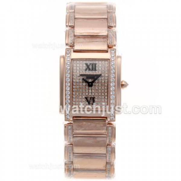 Patek Philippe Twenty-4 Full Rose Gold with Diamond Bezel and Dial-Lady Size