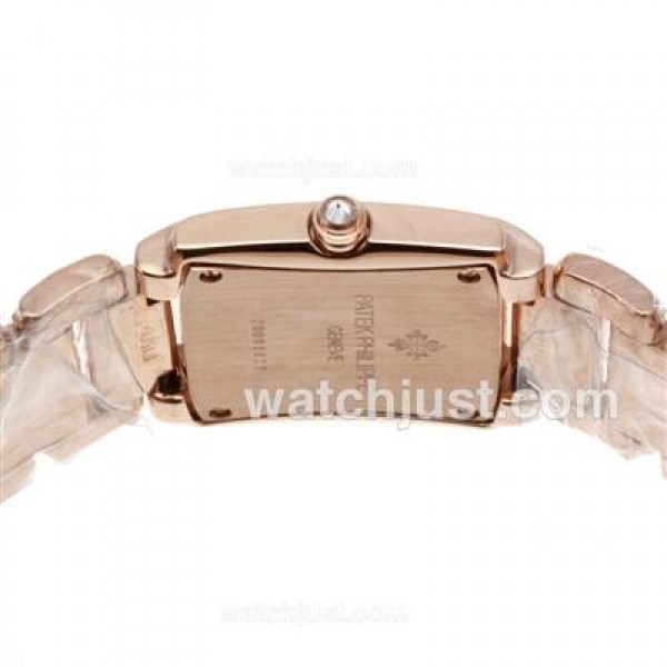 Patek Philippe Twenty-4 Full Rose Gold with Diamond Bezel and Dial-Lady Size