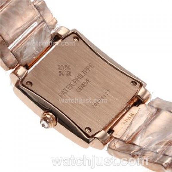 Patek Philippe Twenty-4 Full Rose Gold with Diamond Bezel and Dial-Lady Size