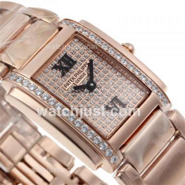 Patek Philippe Twenty-4 Full Rose Gold with Diamond Bezel and Dial-Lady Size