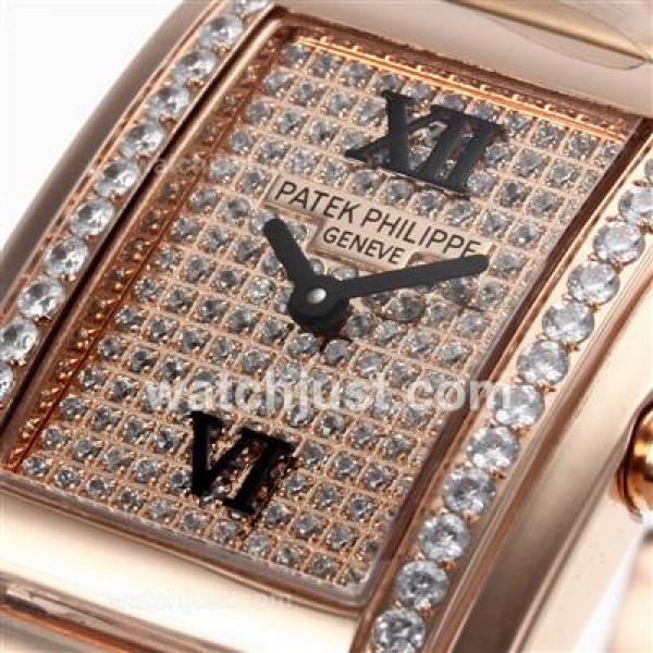 Patek Philippe Twenty-4 Full Rose Gold with Diamond Bezel and Dial-Lady Size
