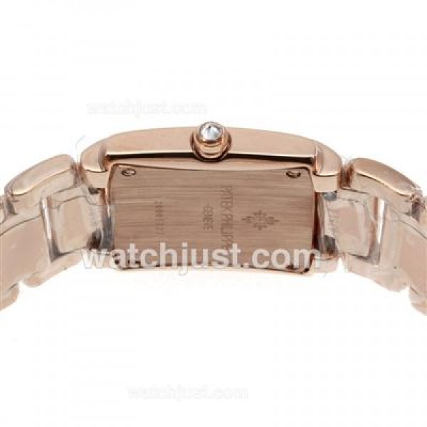 Patek Philippe Twenty-4 Full Rose Gold with Diamond Bezel and Dial-Lady Size