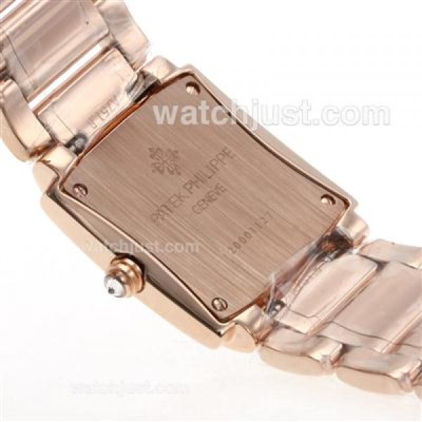 Patek Philippe Twenty-4 Full Rose Gold with Diamond Bezel and Dial-Lady Size