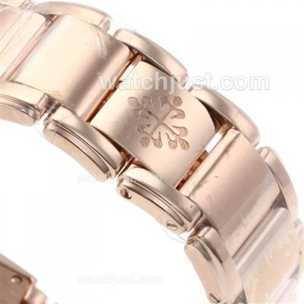Patek Philippe Twenty-4 Full Rose Gold with Diamond Bezel and Dial-Lady Size