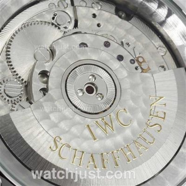 IWC Portuguese Automatic Number Markers with White Dial-Leather Strap