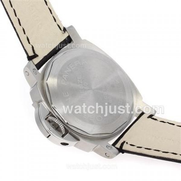 Panerai Luminor Working GMT Automatic with Black Dial-Leather Strap