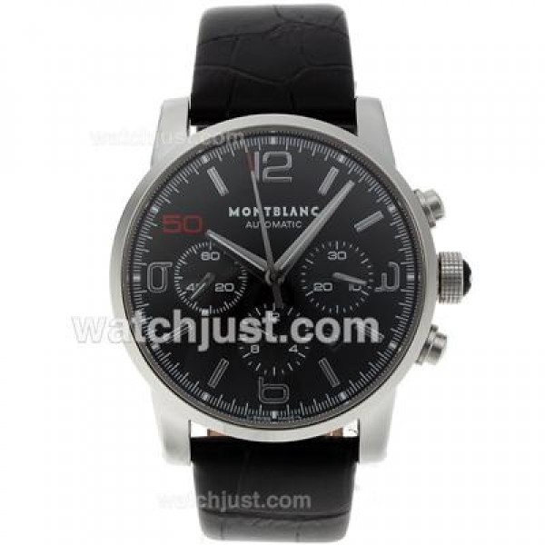 Montblanc Time Walker Chronograph Swiss Valjoux 7750 Movement with Black Dial-10th Limited Edition