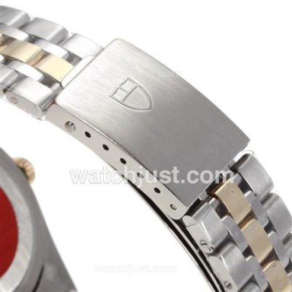 Tudor Prince Date Swiss ETA 2836 Movement 14K Wrapped Two Tone Stick Markers with Golden Dial