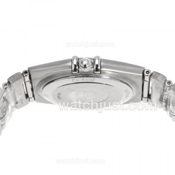 Omega Constellation Swiss ETA Movement Diamond Markers with Black Dial