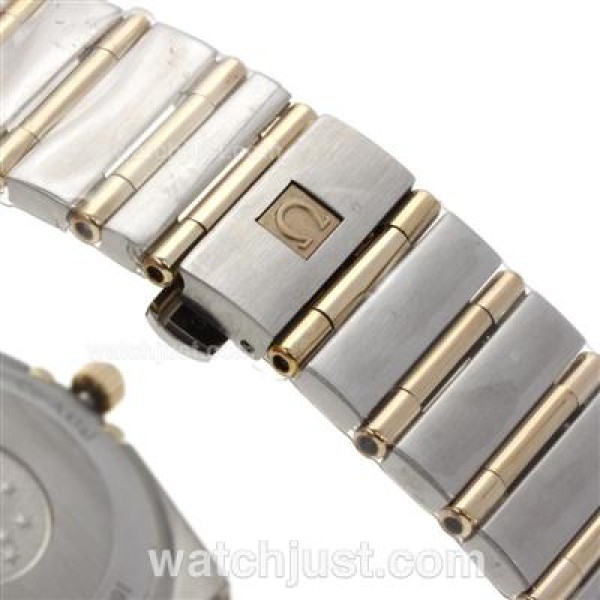 Omega Constellation Swiss ETA Movement Two Tone Stick Markers with White Dial