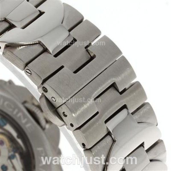 Panerai Luminor Regatta Chronograph Lemania Movement with Black Checkered Dial S/S