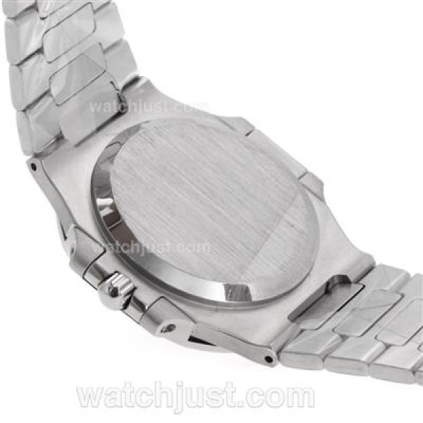Patek Philippe Nautilus Swiss ETA 2836 Movement Stick Markers with Gray Dial S/S