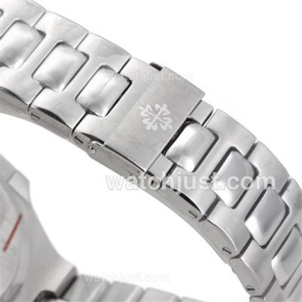 Patek Philippe Nautilus Swiss ETA 2836 Movement Stick Markers with Gray Dial S/S