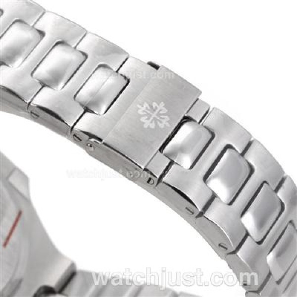Patek Philippe Nautilus Swiss ETA 2836 Movement Stick Markers with Brown Dial S/S