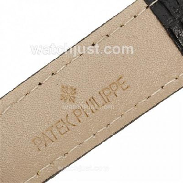Patek Philippe Classic Automatic Rose Gold Case with Black Dial-Roman Markers