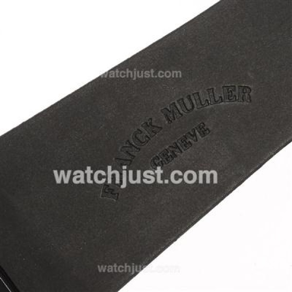 Franck Muller Conquistador Black Kortez Swiss ETA 2836 Movement PVD Case with Black Dial-Rubber Strap