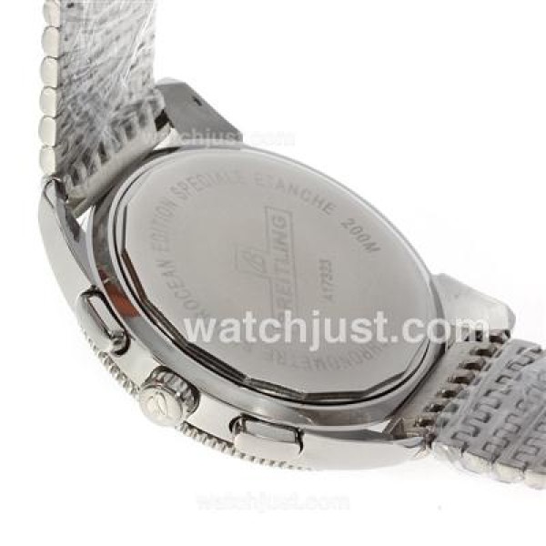 Breitling Super Ocean Working Chronograph with Black Dial and Bezel S/S