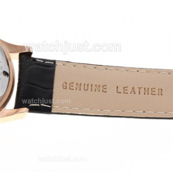 IWC Pilot Mark XV Automatic Number Markers with Black Dial-Leather Strap