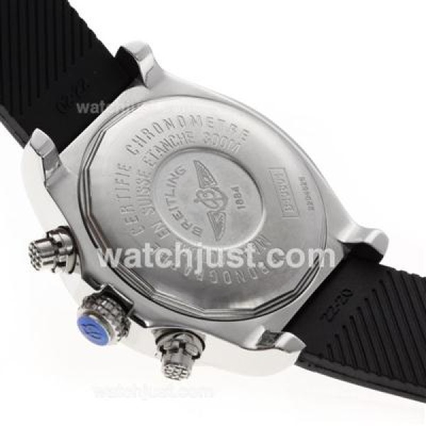 Breitling Colt Working Chronograph with White Dial-Rubber Strap