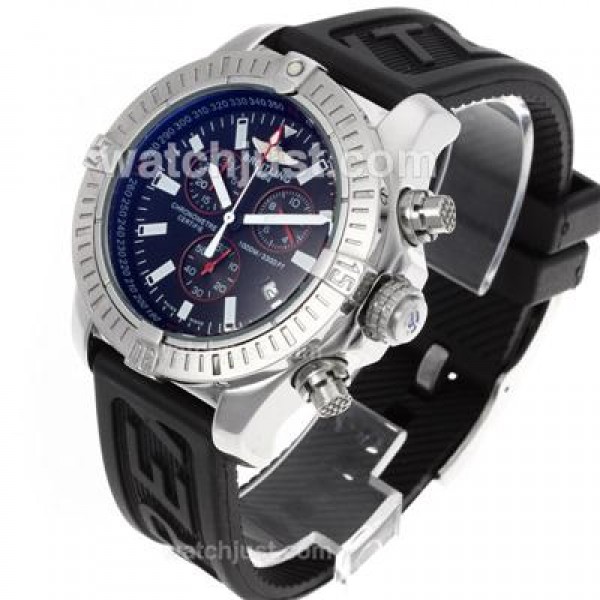 Breitling Colt Working Chronograph with Black Dial-Rubber Strap