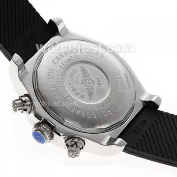 Breitling Colt Working Chronograph with Black Dial-Rubber Strap