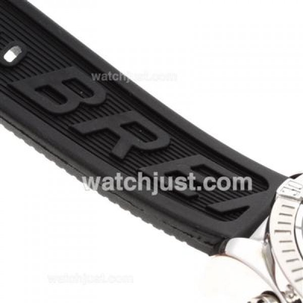 Breitling Colt Working Chronograph with Black Dial-Rubber Strap