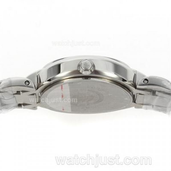 Longines PrimaLuna Diamond Markers with Black Dial S/S-Lady Size