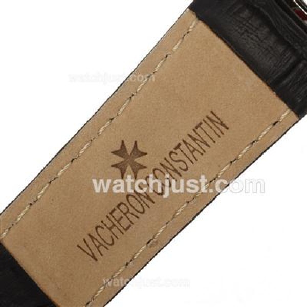 Vacheron Constantin Malte Tourbillon Automatic with Black Dial-Leather Strap