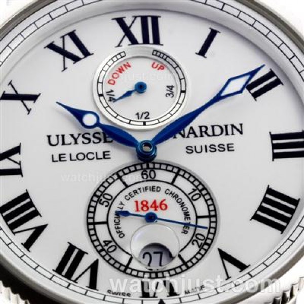 Ulysse Nardin Lelocle Suisse Working Power Reserve Automatic with White Dial-Roman Markers