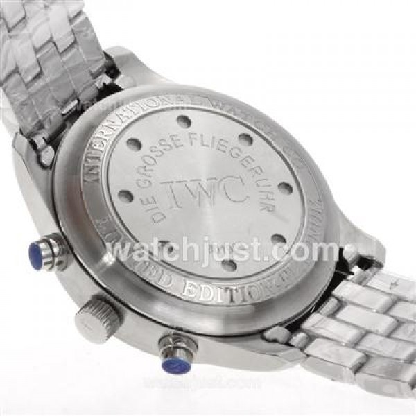 IWC Pilot Day-Date Working Chronograph with Black Dial S/S