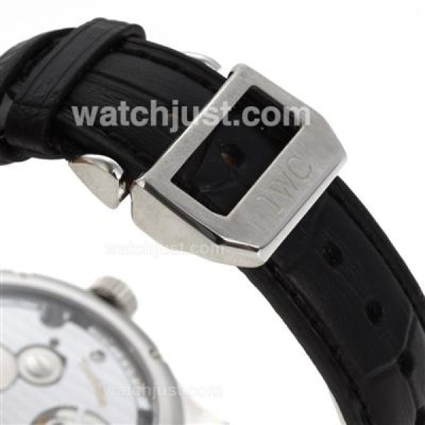 UK 1:1 Wholesale Replica IWC Portuguese F.A Jones Working Tourbillon Power Reserve Manual Winding with Gray Dial Watches