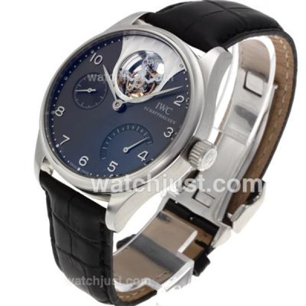 UK 1:1 Wholesale Replica IWC Portuguese F.A Jones Working Tourbillon Power Reserve Manual Winding with Gray Dial Watches