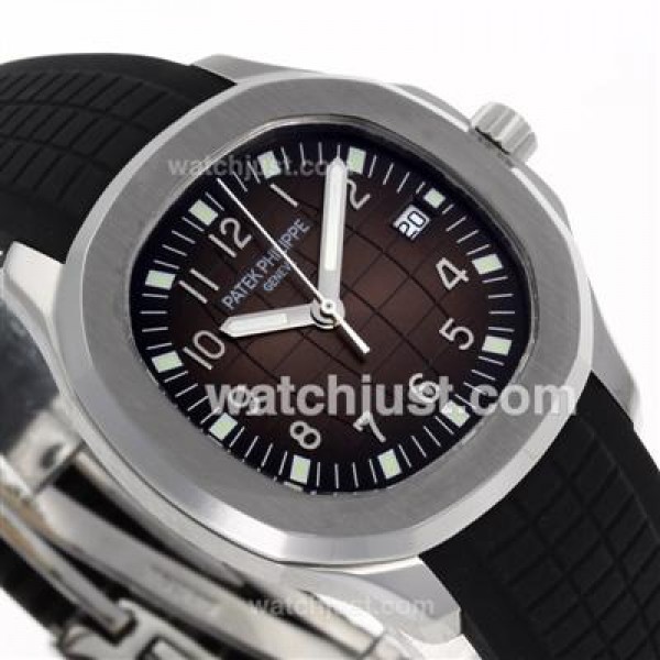 Patek Philippe Nautilus Automatic with Brown Dial-Rubber Strap