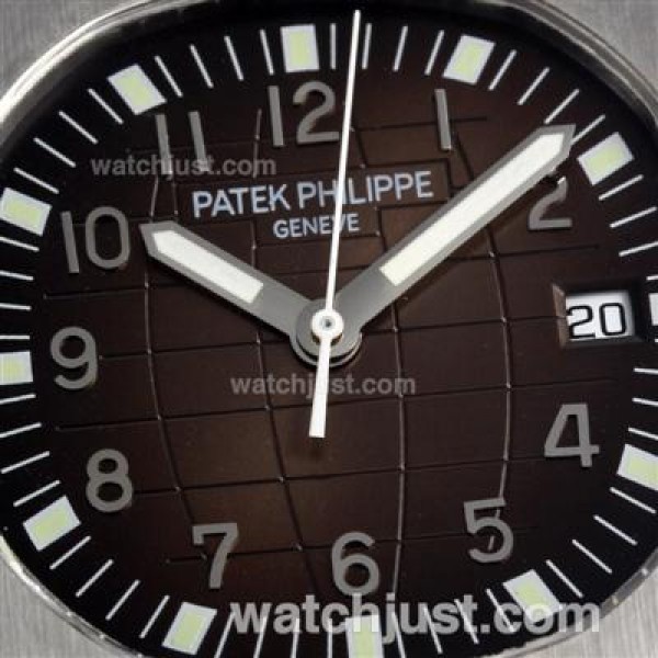 Patek Philippe Nautilus Automatic with Brown Dial-Rubber Strap
