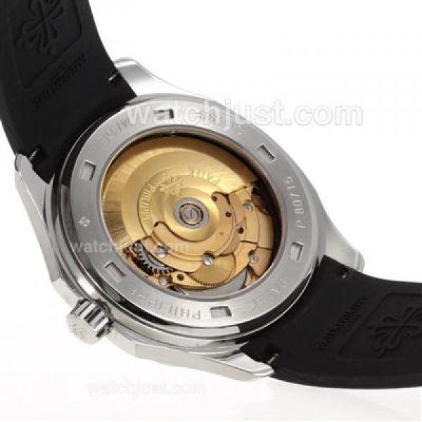 Patek Philippe Nautilus Automatic with Brown Dial-Rubber Strap